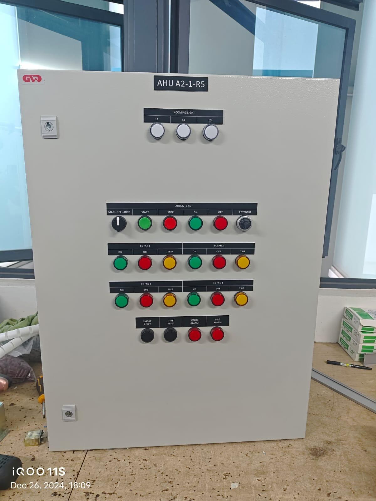Completed Citrine DDC control panel front
